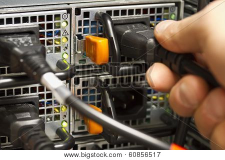 Insert Power Cable