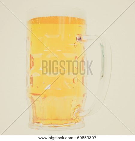 Retro Look German Beer Glass