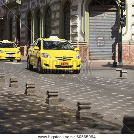 Taxi in Cuenca, Ecuador