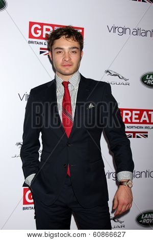 LOS ANGELES - FEB 28:  Ed Westwick at the 2014 GREAT British Oscar Reception at The British Residence on February 28, 2014 in Los Angeles, CA