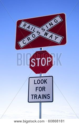 Railway Crossing Sign