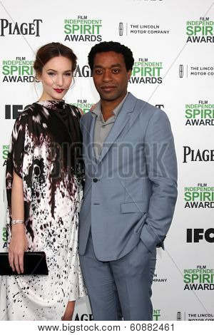 LOS ANGELES - MAR 1:  Chiwetel Ejiofor at the Film Independent Spirit Awards at Tent on the Beach on March 1, 2014 in Santa Monica, CA
