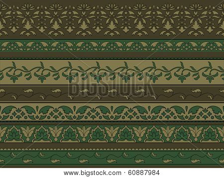 Vector Seamless Floral Pattern, Indian Style