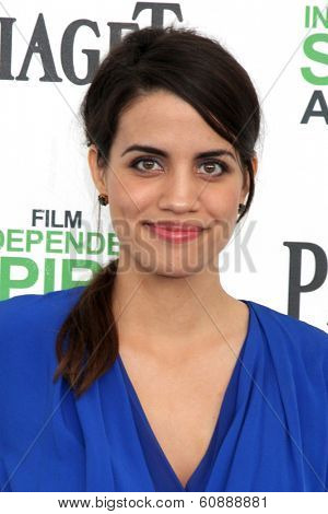 LOS ANGELES - MAR 1:  Natalie Morales at the Film Independent Spirit Awards at Tent on the Beach on March 1, 2014 in Santa Monica, CA