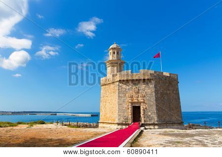 Ciutadella Castell de Sant Nicolas Castillo San Nicolas in Ciudadela Baleari Islands