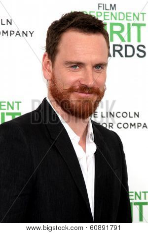 LOS ANGELES - MAR 1:  Michael Fassbender at the Film Independent Spirit Awards at Tent on the Beach on March 1, 2014 in Santa Monica, CA