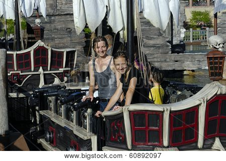 Two Girls On Pirate Ship
