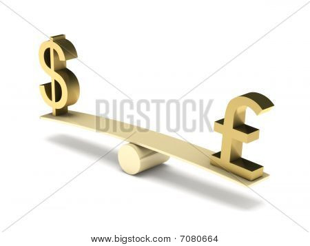 Équilibre du Dollar et la Livre Sterling