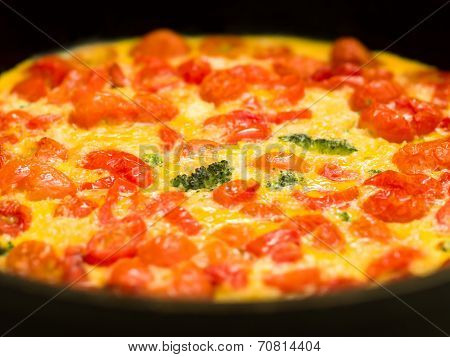 Italian Cherry Tomato Broccoli Frittata