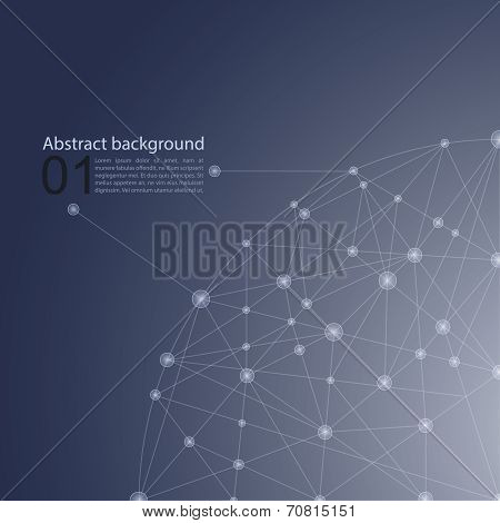 Blue Abstract Mesh Background