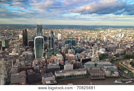 City of London skyline view