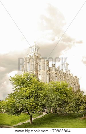 Beautiful LDS Temple in Logan Utah