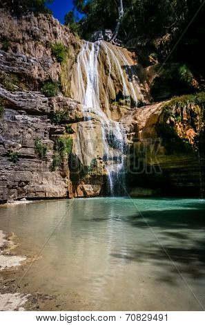 Waterfall  on the Tsiribihina river in Madagascar