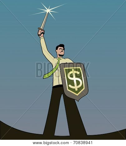 businessman knight