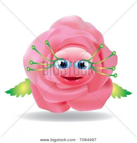 Rose se usmívá.