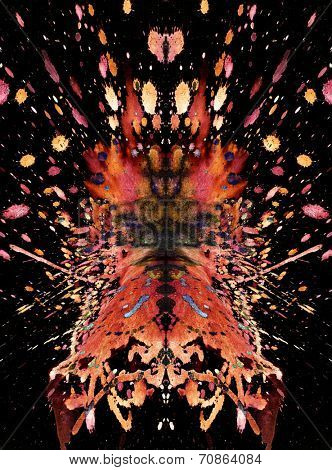 Psychedelic watercolor splash background
