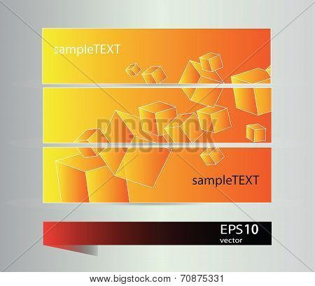 Colorful Square banners