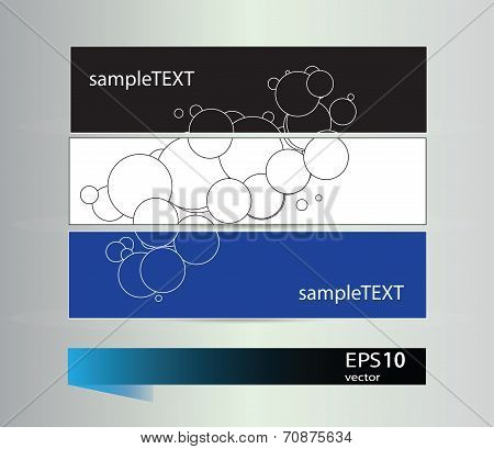Set of banners