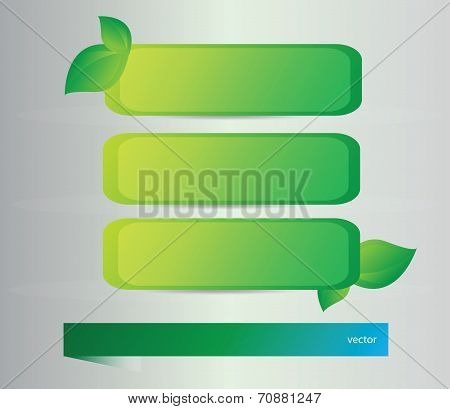 Set of banners for the ecology