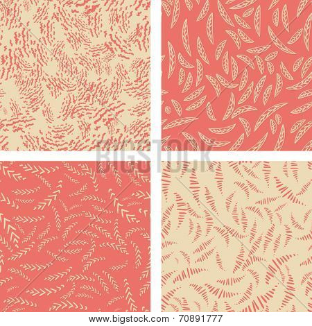 Funky seamless pattern set
