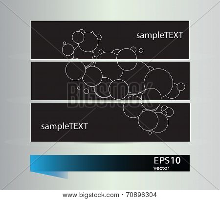 Set Of Banners With Vector  Elements