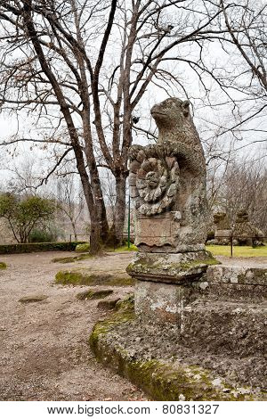Bear Holding The Roman Rose Emblem Of Orsini Family