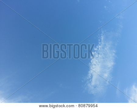 Cloud in blue sky