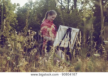 Artist On The Plain Air