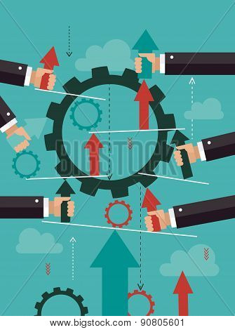 Business cooperation concept