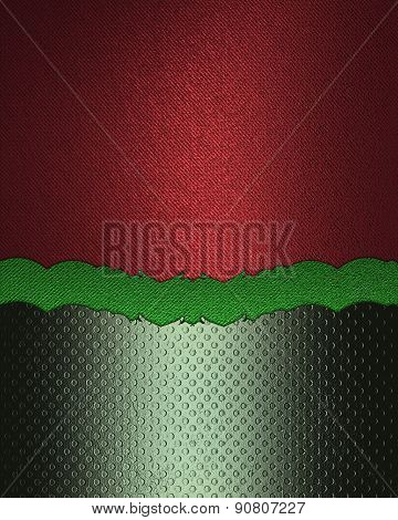 Red Green Background. Design Template. Design Site