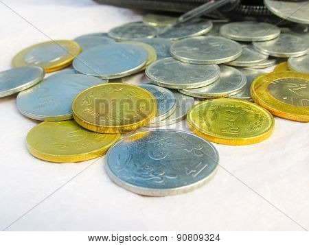Coins On White Background1