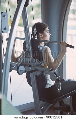 Cardio and fat loss workout in the gym.Sport and fitness,summer body goals