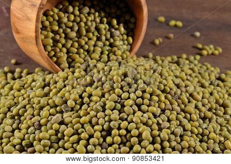 Green Mung Beans In A Bowl