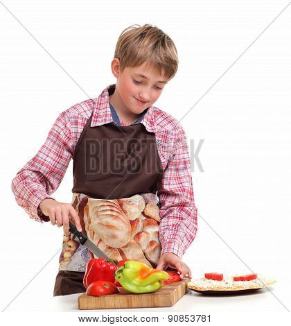 bou cooking in the kitchen