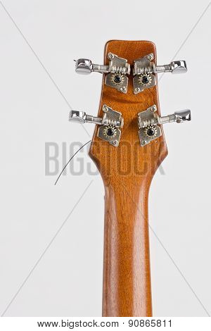 Ukulele Music Instrument On The White Background