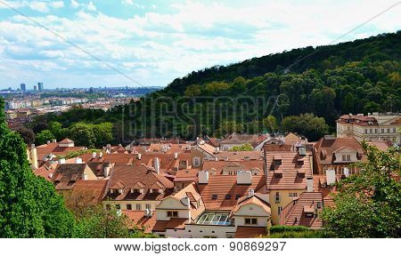 Urban landscape of Prague.