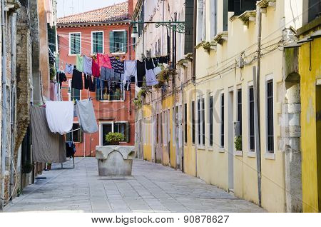 Traditional street in Venice