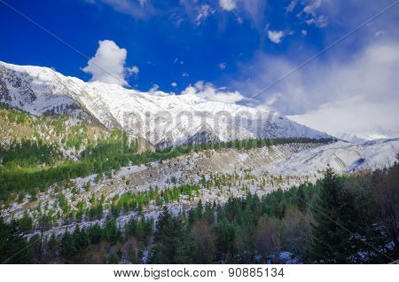 Idyllic of mountain peak