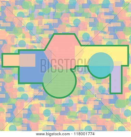 Abstract colorful seamless geometrical pattern background.