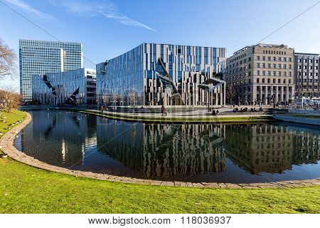 View Of The Ko - Bogen. The Ko-bogen Is A Large-scale Office And Retail Complex Designed By The New