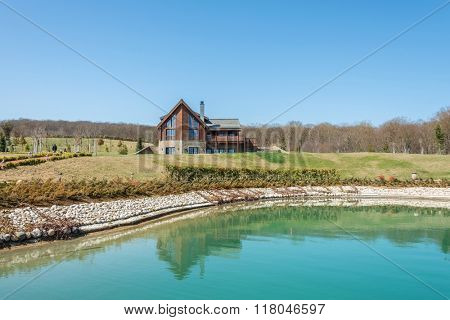 Quba - MARCH 26, 2015: Quba Rixos Hotel on March 26 in Azerbaijan, Quba. Quba Rixos Hotel is luxury hotel in northern Azerbaijan