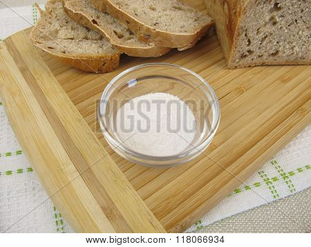 Bread baked with inulin