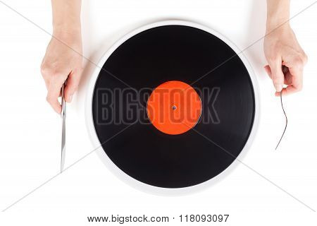 Musical Plate On The Dining Plate