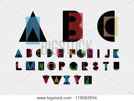 Color alphabetic fonts