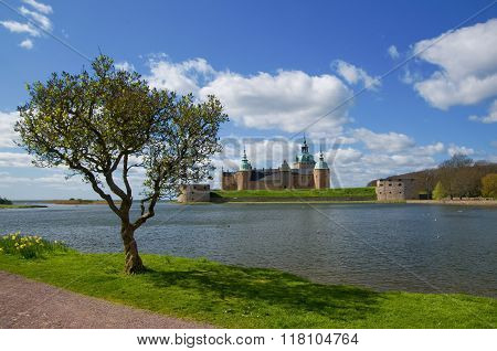 Castle Of Kalmar, Sweden - May 8, 2015: Kalmar Slott (castle) In Kalmar, Sweden, May, 2015
