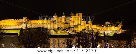 Castle And Walls Of Carcassonne