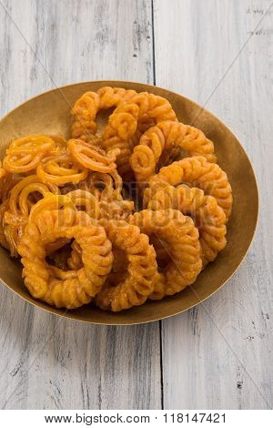 indian sweet jalebi or imarti or imarati