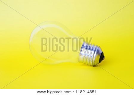 The lightbulb on a background