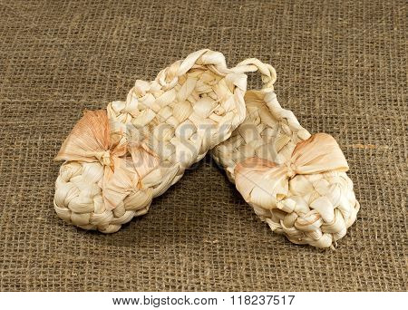 Decorative Bast Shoes