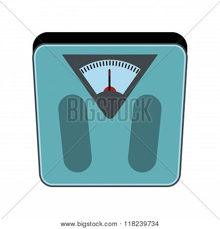 Weigher Cartoon Icon Isolated On White Background